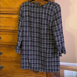 Black and White long sleeved Charlie Paige dress